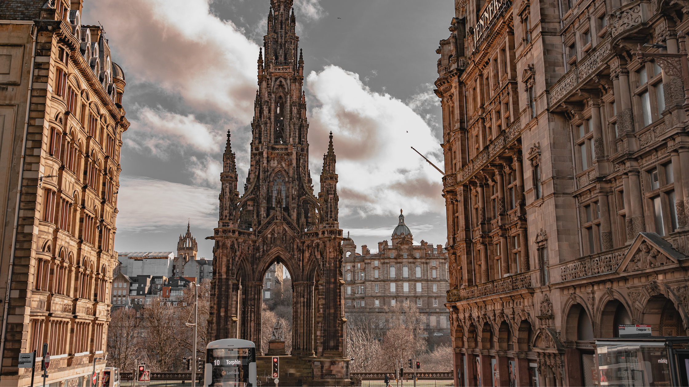 arquitectura de Edimburgo en estilo gótico.